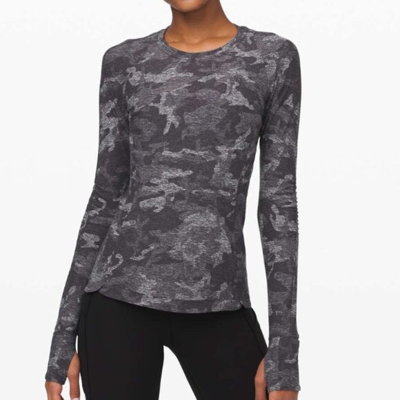 Lululemon Camo Long Sleeve Shirt – Size 6 - Picture 1 of 9